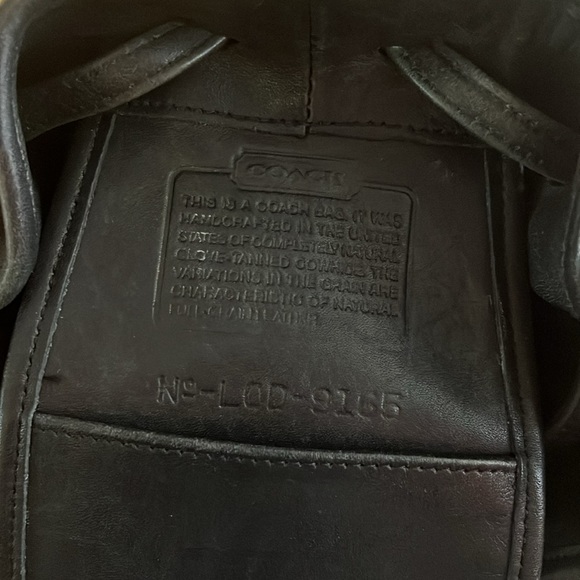 Vintage Coach black legacy 9165 leather bucket shoulder bag - Picture 4 of 9
